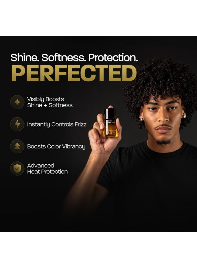 Based Hair Elixir - Weightless Shine Serum with Heat Protection, Controls Frizz & Flyaways, Nourishes with Meadowfoam & Mongongo Oils, Non-Toxic Formula for All Hair Types (1 Fl Oz, Pack of 1) - Image 2